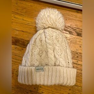 Merino wool cream tuque